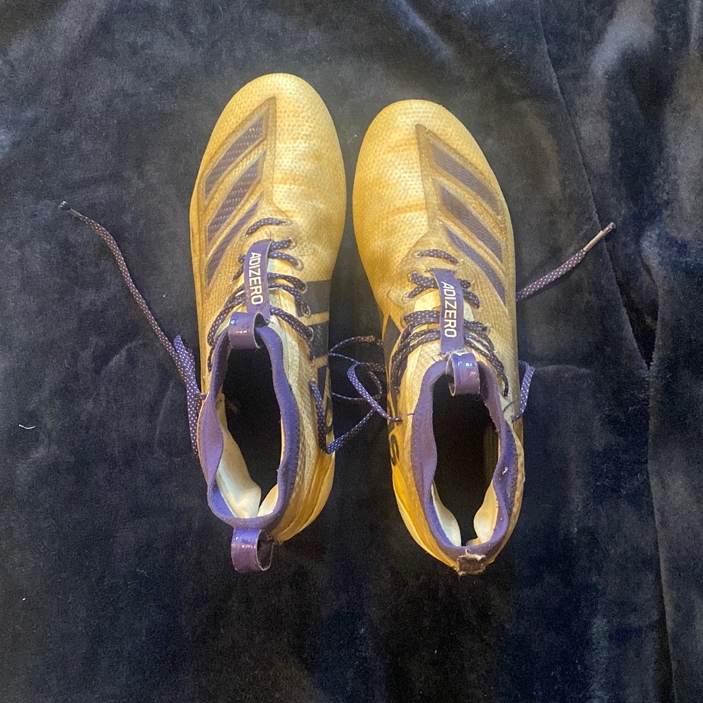 Size 12 Hightop Adizero football cleats